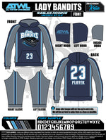 Load image into Gallery viewer, Lady Bandits Full Dye Hoodie