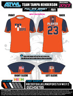 Load image into Gallery viewer, Team Tampa Orange Coaches Men's Full Dye Jersey