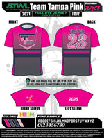Load image into Gallery viewer, Team Tampa Breast Cancer awareness Men's Full Dye Jersey