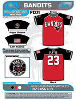 Load image into Gallery viewer, Bandits Baseball 11U Full Dye Jersey