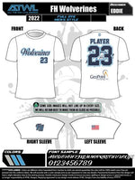 Load image into Gallery viewer, Wolverines White Practice Full dye Crew Neck Jersey