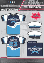 Load image into Gallery viewer, Wilmington Allstars Full-Dye Jerseys