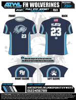 Load image into Gallery viewer, Wolverines Fan Full dye Crew Neck Jersey