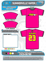 Load image into Gallery viewer, Summerville Vapor Hot Pink Full dye jersey