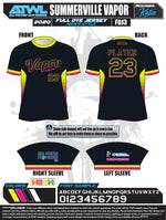 Load image into Gallery viewer, Summerville Vapor 2020 Black Full dye jersey
