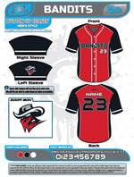 Load image into Gallery viewer, Bandits 10U Full Dye Jersey