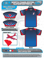 Load image into Gallery viewer, North Charleston Superfortress Full Dye Polos