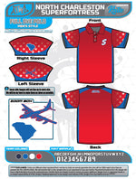 Load image into Gallery viewer, North Charleston Superfortress Full Dye Polos