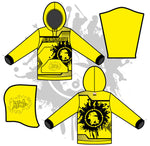 Load image into Gallery viewer, Retro Splash Unisex Hoody Neon Yellow/Black