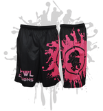 Load image into Gallery viewer, Splatter Splash Mens Full Dye Shorts Black/Pink