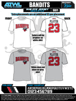 Load image into Gallery viewer, Bandits 8U Men's Sub Dye Jersey
