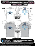 Load image into Gallery viewer, Fishhawk 10U Navy Roster Sub Dyes