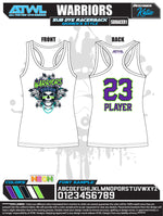 Load image into Gallery viewer, Warriors Sub Dye Women's Racerback