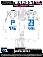 Load image into Gallery viewer, Tampa Phenoms Womens Reacerback Sub Dye Jersey