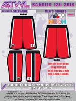 Load image into Gallery viewer, Bandits 12U Men's/Boys Shorts