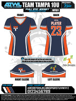 Load image into Gallery viewer, Team Tampa Navy Women's Full Dye Jersey