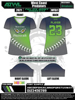 Load image into Gallery viewer, Wc Predators Fade Women's Full Dye Jersey