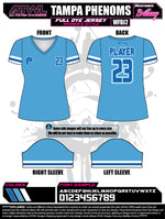 Load image into Gallery viewer, Tampa Phenoms Womens Full Dye Jersey