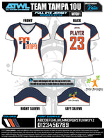 Load image into Gallery viewer, Team Tampa White Women's Full Dye Jersey