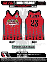 Load image into Gallery viewer, 2022 Bloomingdale All Stars Womens Full dye Replica Jersey