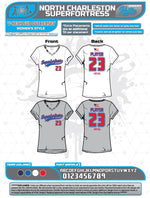 Load image into Gallery viewer, North Charleston Superfortress Womens Sub Dye Jersey