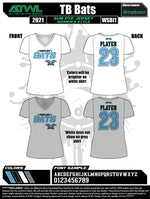 Load image into Gallery viewer, Tampa Bay Bats Women's Sub Dye Jerseys