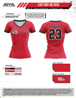 Load image into Gallery viewer, East Bay 25 AB Womens Full dye Replica Jersey
