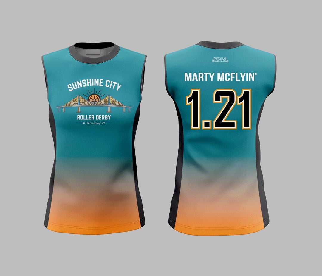 Sunshine City Roller Derby Women's cut Sleeveless Jersey