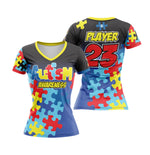 Load image into Gallery viewer, Autism Awareness Womens Full Dye Jersey
