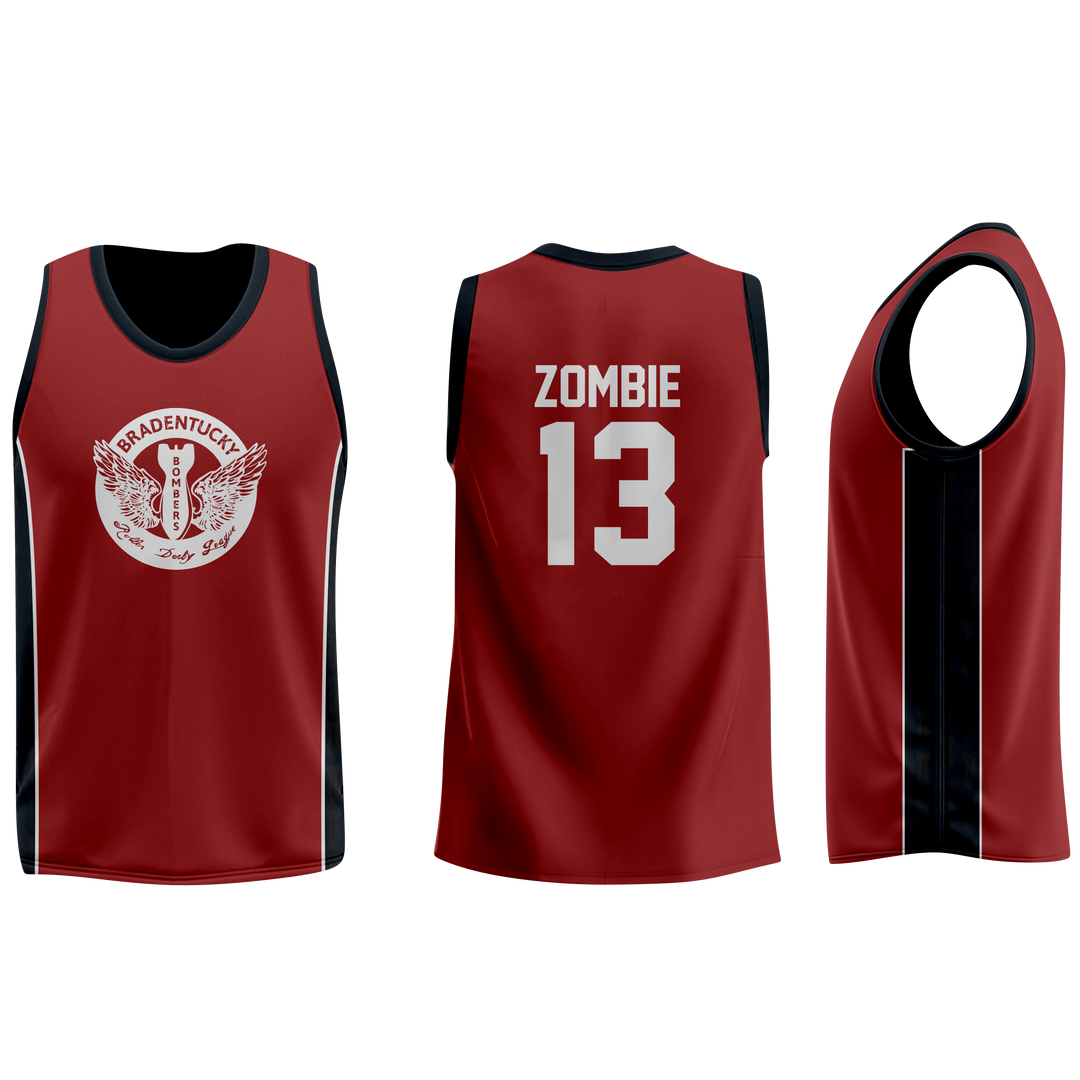 Bradentucky Roller Derby Mens cut Sleeveless Jersey