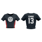 Load image into Gallery viewer, Bradentucky Roller Derby Women's Crew Cut 3/4 length Crop Top Sleeveless jersey