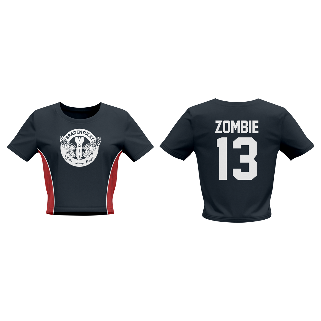 Bradentucky Roller Derby Women's Crew Cut 3/4 length Crop Top Sleeveless jersey