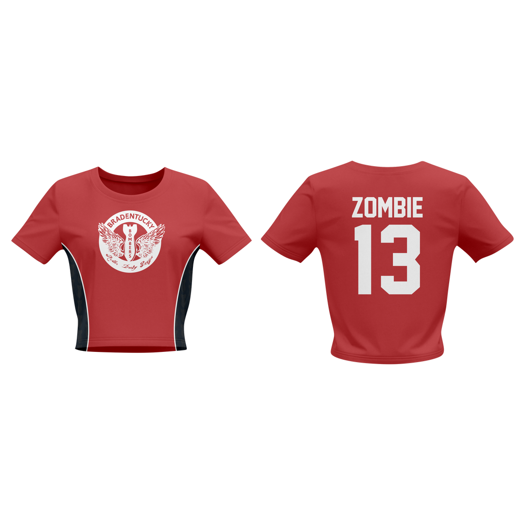 Bradentucky Roller Derby Women's Crew Cut 3/4 length Crop Top Sleeveless jersey