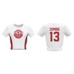 Load image into Gallery viewer, Bradentucky Roller Derby Women's Crew Cut 3/4 length Crop Top Sleeveless jersey