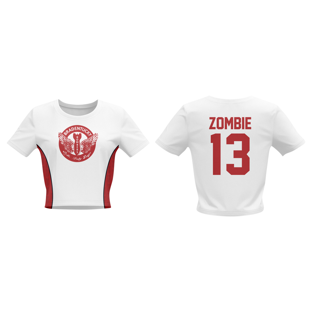 Bradentucky Roller Derby Women's Crew Cut 3/4 length Crop Top Sleeveless jersey