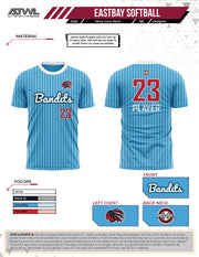 East Bay Fall 2025 Mens Cut Replica League  Softball Jerseys