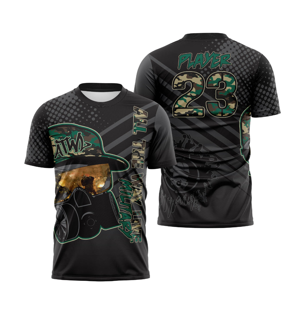 Gas Mask Reflection Series Camo Mens Full Dye Jersey