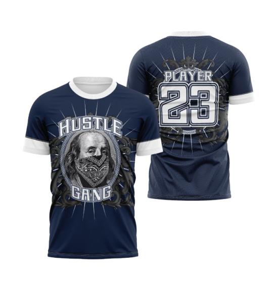 Hustle Gang  OG Navy Men's Full-Dye Jersey