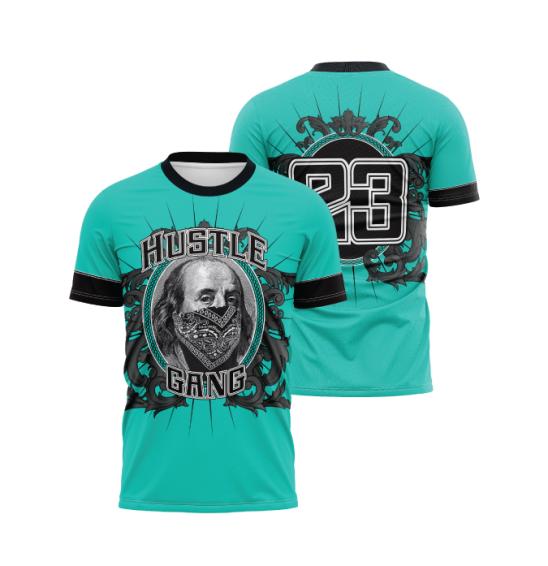 Hustle Gang  OG Mint Men's Full-Dye Jersey