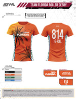 Load image into Gallery viewer, Team Florida Roller Derby Women&#39;s Crew Cut Jersey
