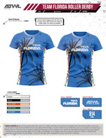 Load image into Gallery viewer, Team Florida Roller Derby Women&#39;s Crew Cut Jersey
