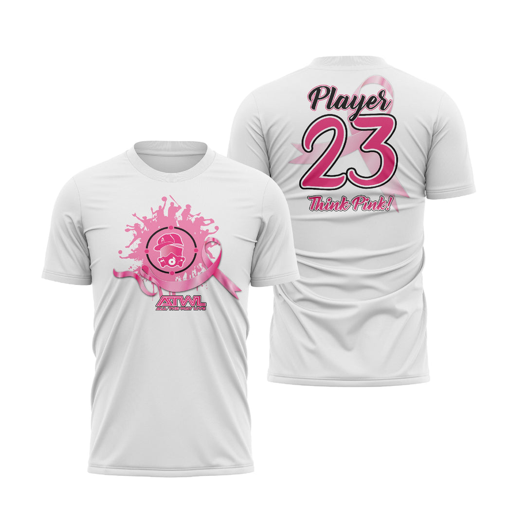 Think Pink Cancer Awareness Sub Dye Mens Jersey
