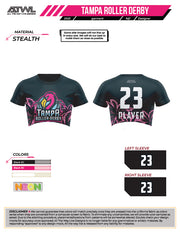 Tampa Bay Roller Derby Women's Crew Cut Crop Top Jersey