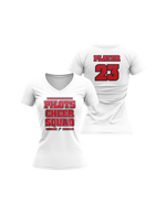 Load image into Gallery viewer, Pinecrest Pilots Cheer Sub Dye Womens V-neck
