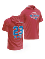 Load image into Gallery viewer, Pinellas Park Patriots hooded Short Sleeve Jersey
