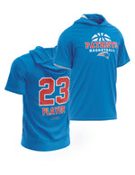 Load image into Gallery viewer, Pinellas Park Patriots hooded Short Sleeve Jersey
