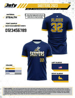 Load image into Gallery viewer, Skeeters Navy Men&#39;s Full-Dye Jersey
