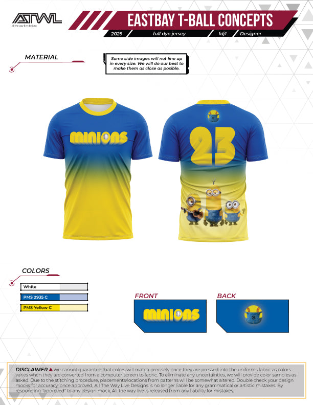East Bay Fall 2025 Replica League  Baseball Jerseys