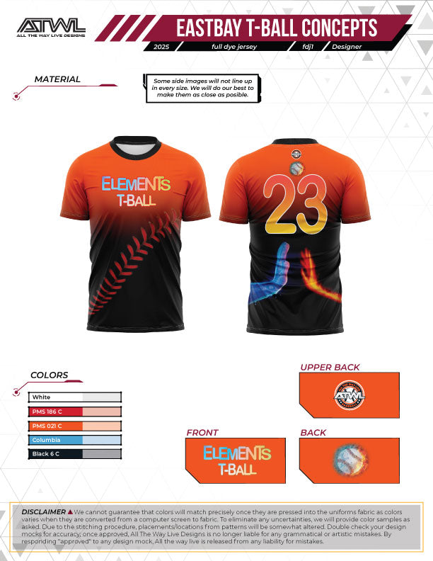 East Bay Fall 2025 Replica League  Baseball Jerseys