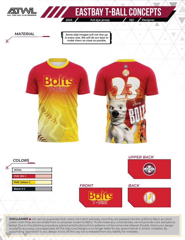 East Bay Fall 2025 Replica League  Baseball Jerseys